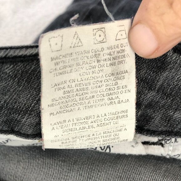 Lee Womens Jeans Size 14 Medium Straight Leg Classic Fit Gray Denim Casual - Picture 9 of 13